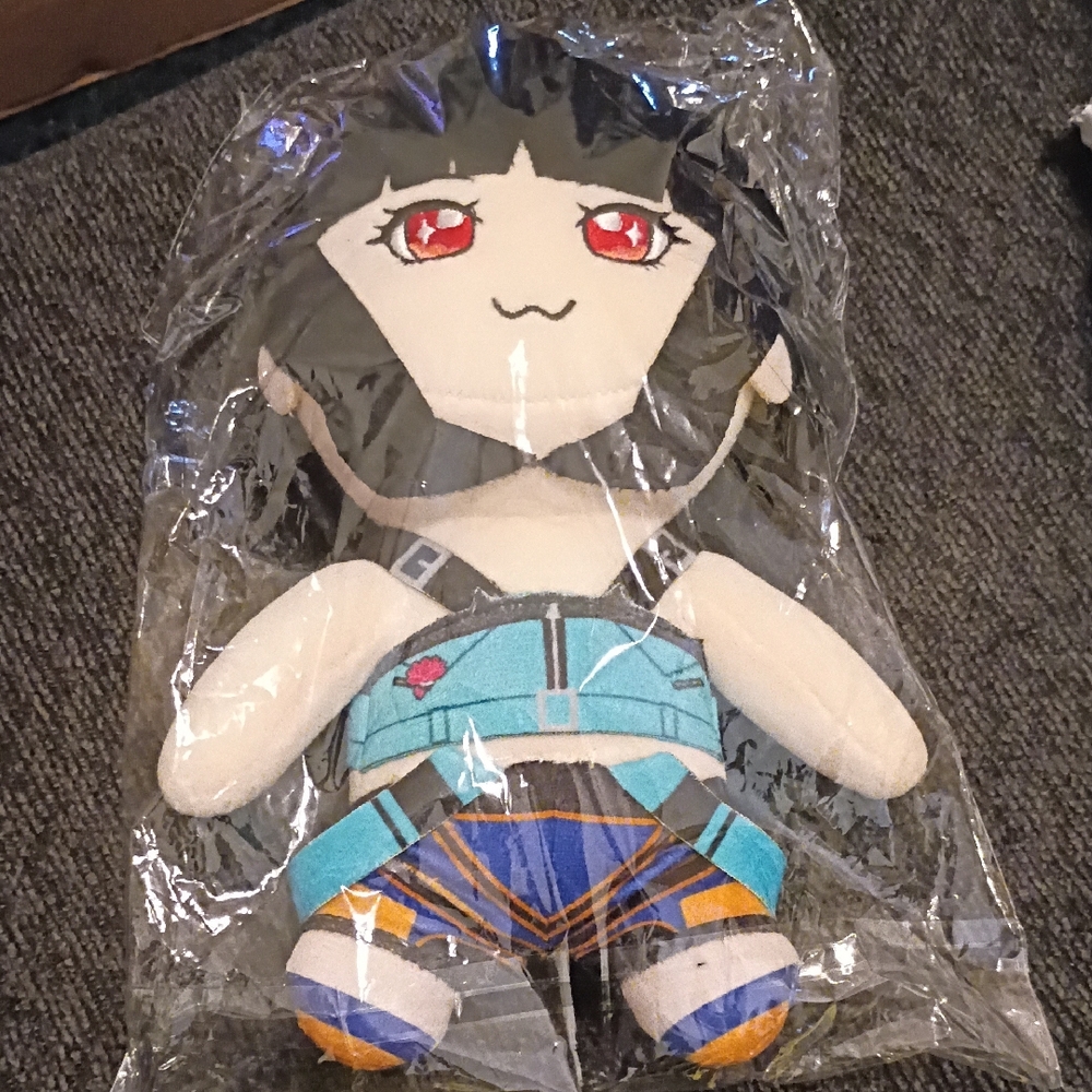 Cute Character Plush Toy with Red Eyes Zoey Demon Slayer